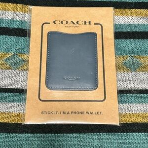 Coach Phone Wallet Navy Blue